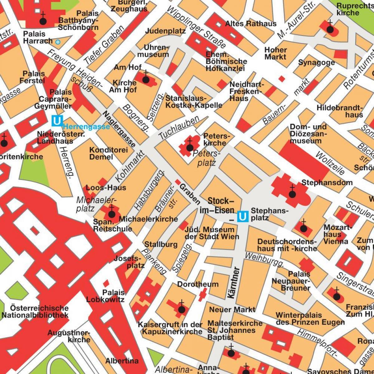 Wien downtown karta