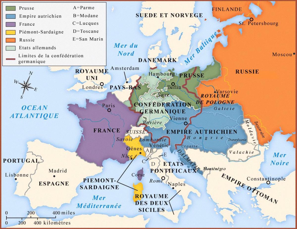 karta över Wien och omgivande länder