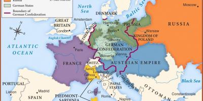 Karta över Wien i europa