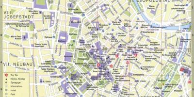 Wien city tourist karta