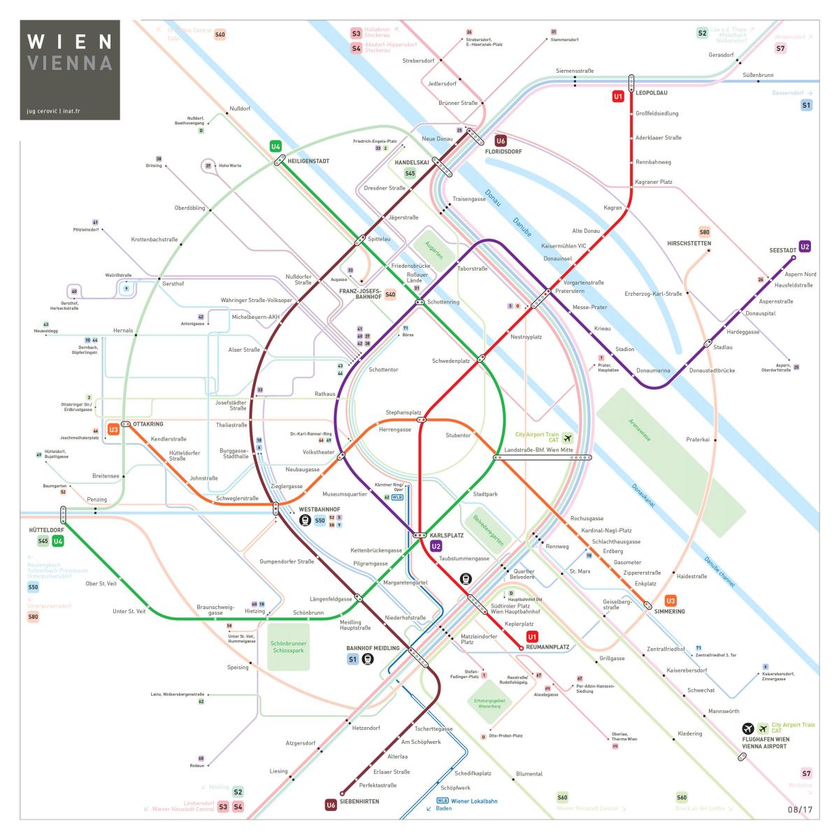 Karta över u4 Wien
