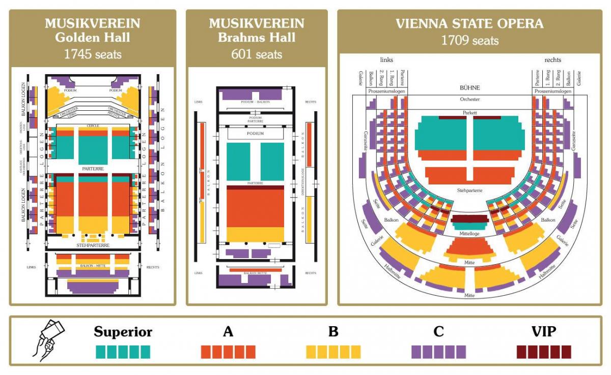 Karta över Wien-operan