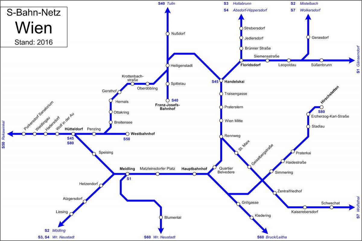 Karta över Wien s7