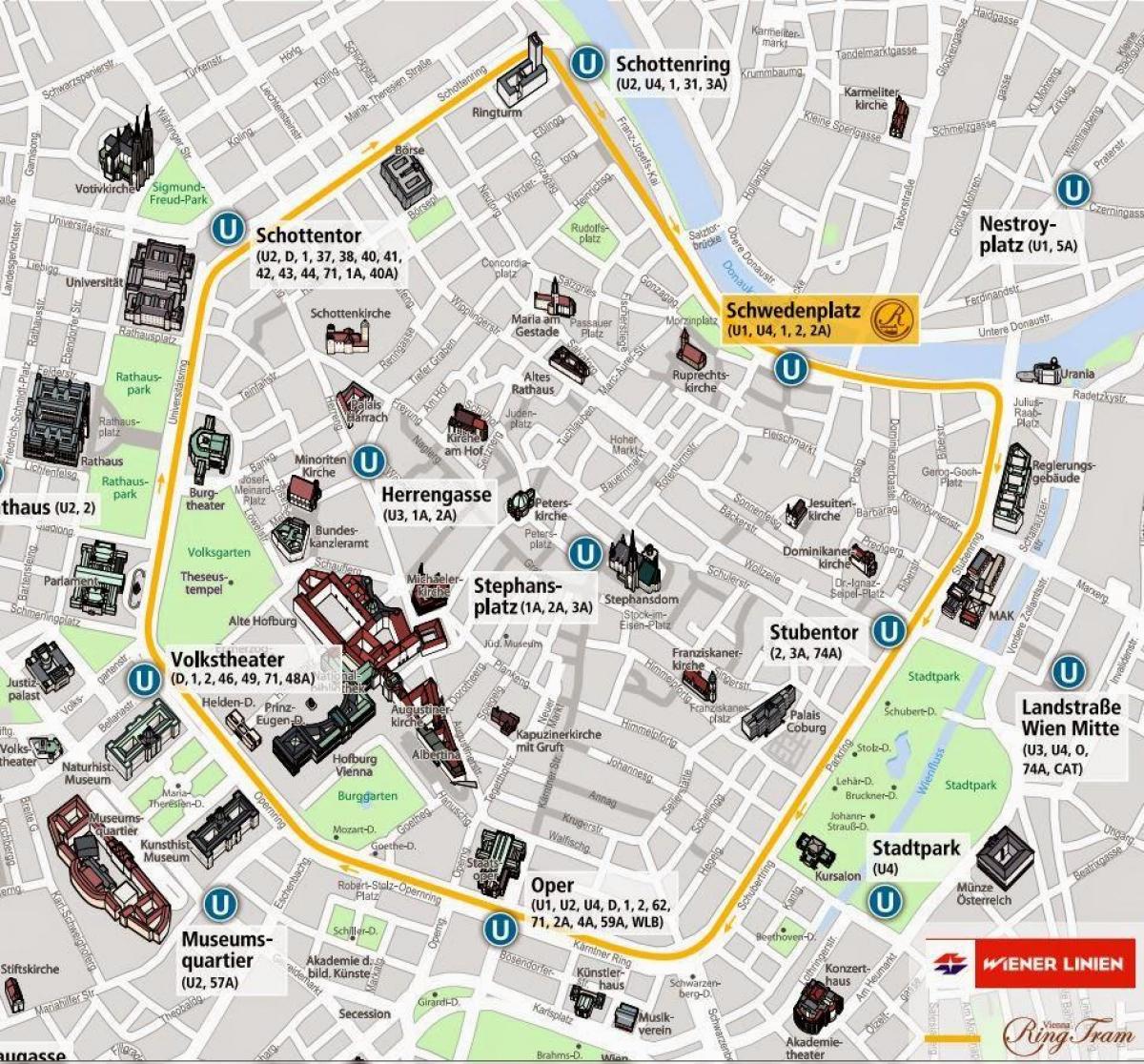 Wien spårvagn karta 2016