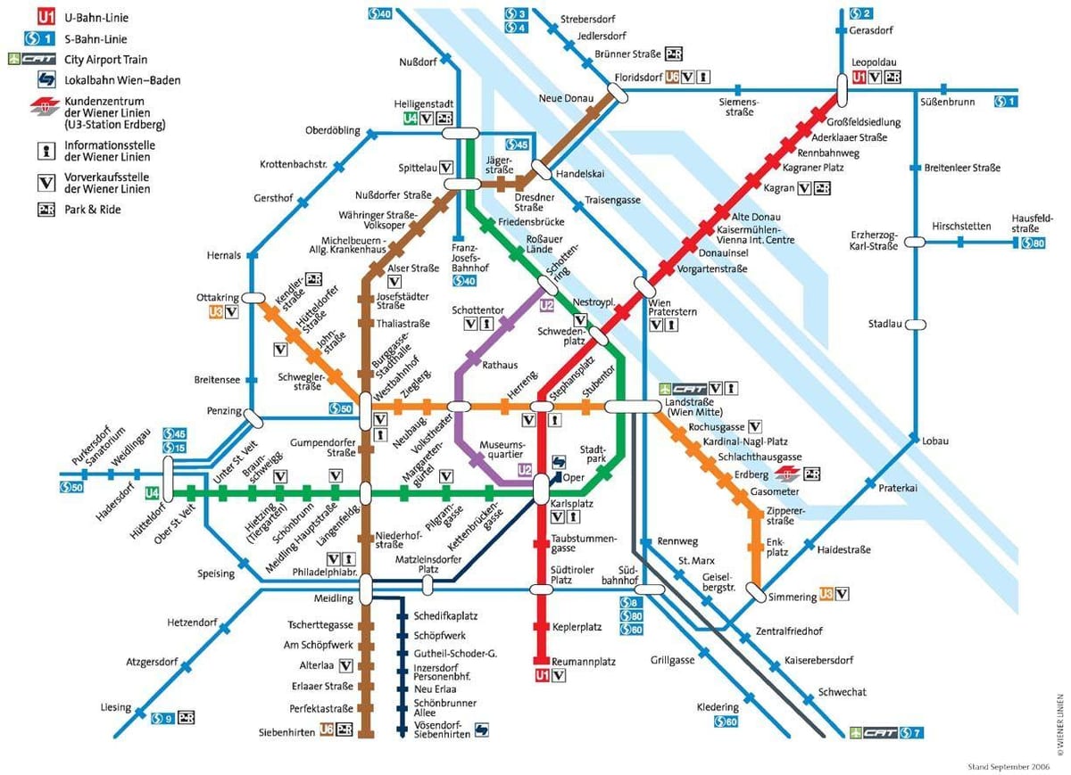 Wien kollektivtrafik karta