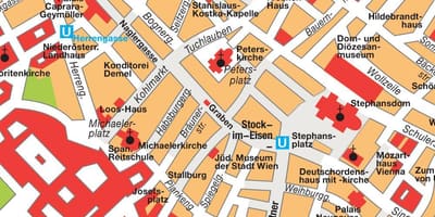 Wien centrum karta