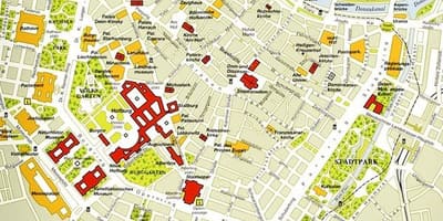 Wiens historiska centrum karta