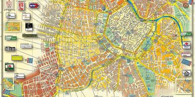 Wien Österrike stadskarta