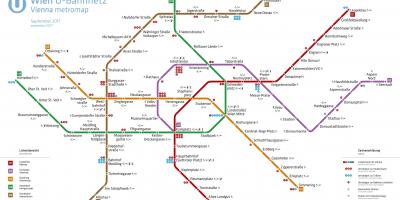 Karta över Wien metro app