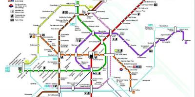 Wien tunnelbanestationen karta