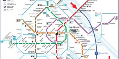 Karta över Wien s7 tåg