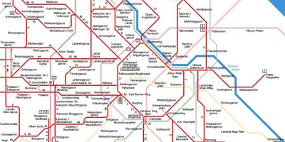 Wien Österrike spårvagn karta
