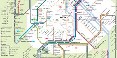 Vienna city transport karta