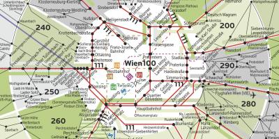 Wien zon 100-karta