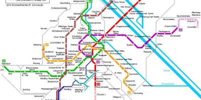 Wien tunnelbanestationen hauptbahnhof karta