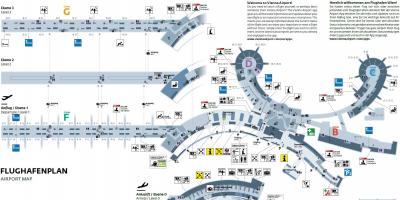 Wien Österrike flygplats karta