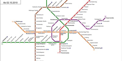 Spårvagn d Wien karta